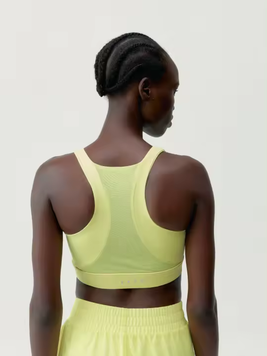 Born Living Yoga Top Padma 2.0 Yellow Green/White - 1