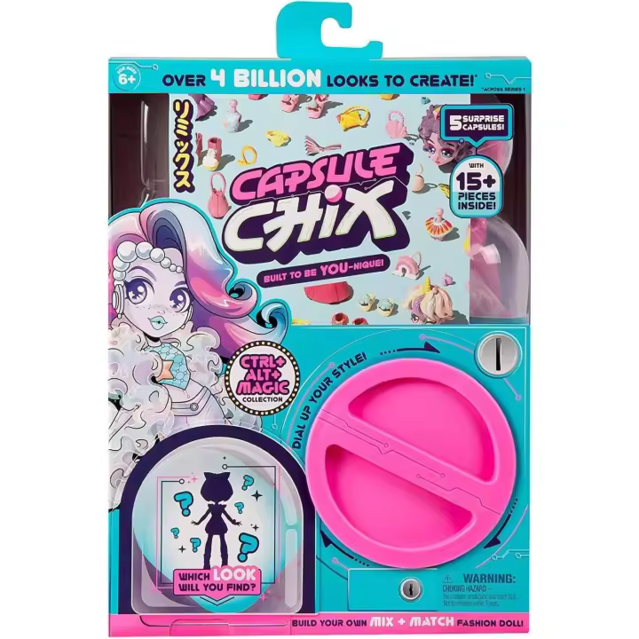 FAMOSA - Capsule Chix Magic - Muñeca Sorpresa  - Incluye 5 cápsulas sorpresa y 15 piezas - Para niñas a partir de 6 años - 1