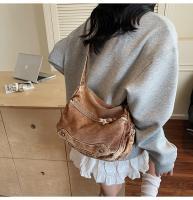 Bolso De Hombro Casual De Denim Lavado Resistente Al Desgaste Con Múltiples Bolsillos Y Gran Capacidad Para Mujer - details 32