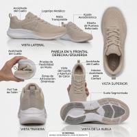 Zapatillas Deportivas "Original B" Multi-Deporte - Tenis Ultraligeros con Suela Segmentada y Malla Transpirable para Mujer - details 1