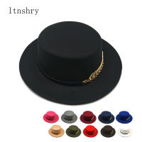 Gorro Fedora De Lana Vintage Otoño Invierno Para Hombre Y Mujer Con Cordón Y Ala Ancha Elegante Para Dama Gorro De Jazz Plancha - details 0