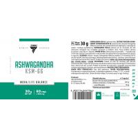 Trec Nutrition - ASHWAGANDHA - KSM-66 - 60 CAP - Adaptógeno - details 1