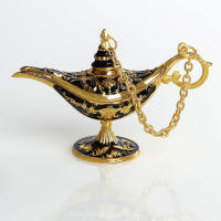 Lámpara De Wishing Legend Aladina Con Genio Adorno De Estilo Palacio Para Decoración De Sala De Estar Fiesta Dinner Craft - details 11