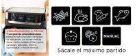 Dual Easy Fry & Grill EZ905 freidora de aire Moulinex, 8,3 L de capacidad, dos cubetas, tecnología grill, menú completo para toda la familia, ahorro de energía, 8 programas preestablecidos, app Moulinex gratuita, piezas aptas para lavavajillas, 2700W, - details 1