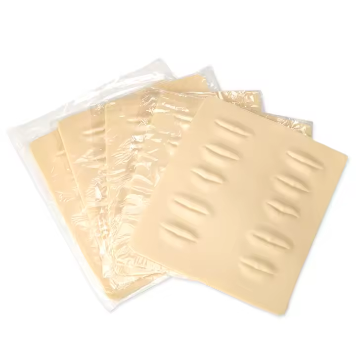 1/3/5pcs Piel De Práctica Para Tatuaje Labios Doble Cara Sintética Microblading De Pestañas Labio Bocina Cuerda De Goma Skins Suaves Accesorios De Tatuaje - 1