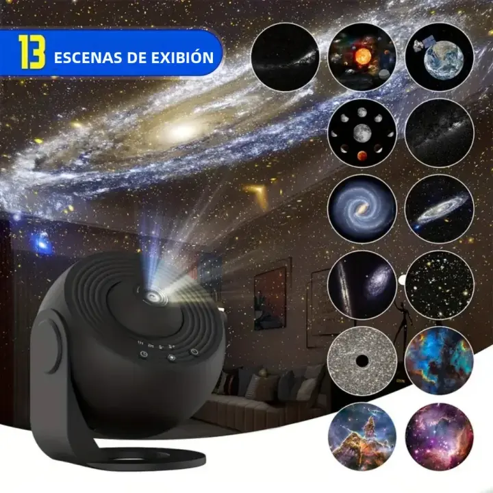 Proyector De Galaxia Estelar Luz Nocturna 360 ° Rotativo Planetario Lámpara Decoración De Bodas Y Hogar Para Dormitorio - 1