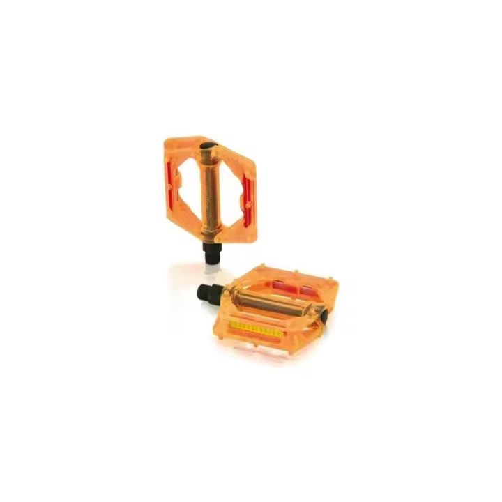 XLC PD-M16 Pedales Plataforma 110x100mm Naranja - 1