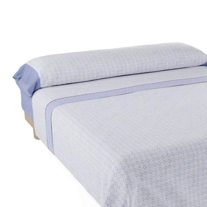 Nalui Juego de Sábanas Flores  Tejido Polycotton, Lavable a 30º y Fácil Planchado - 1