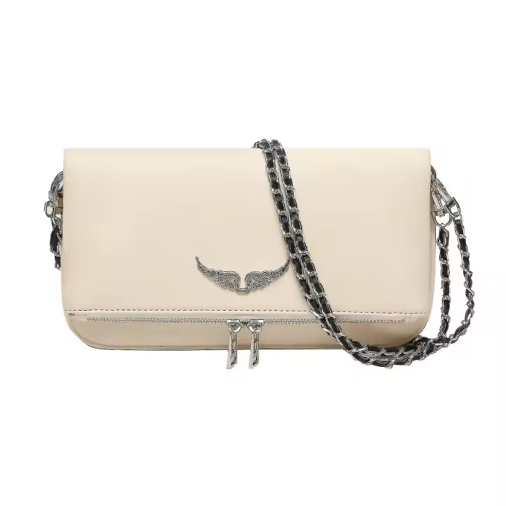 Bolso de cuero para Mujer-Bolso de Hombre para Mujer with Cremallera y Diamantes de imitación - 1