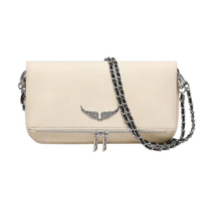 Bolso de cuero para Mujer-Bolso de Hombre para Mujer with Cremallera y Diamantes de imitación - 1