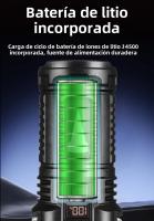 Linterna LED Multifuncional COB Con Iluminación Lateral Para Camping Recargable Por USB Pantalla Inteligente Y Luz De Emergencia - details 7