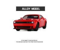 Modelo De Coche Deportivo Dodge Challenger SRT De 1:32 En Aleación De Metal Con Sonido Y Luz Juguete Para Niños Regalo De Coche Muscular - details 1