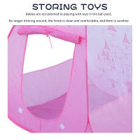 Carpa Para Niños Plegable Y Portátil Casa De Juguete Grande Para Princesa Y Príncipe Castillo Exterior Juguete Para Niños Regalo - details 1