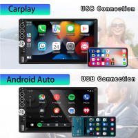 Podofo Estéreo De Coche Universal 2 Din Pantalla Táctil De 7 Pulgadas Con Carplay Bluetooth FM TF USB Cámara Trasera Soporte Para Control Del Volante - details 0