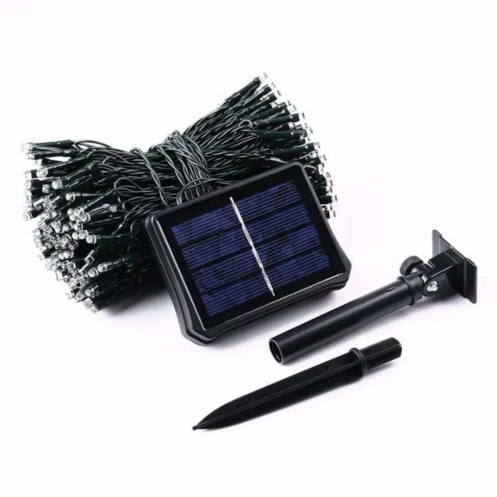 Luces De Cadena Solar LED Para Exterior Navidad Luz De Hadas Solar Potenciada Guirnalda Decoración De Jardín Y Boda Modo 8 Impermeable - 1