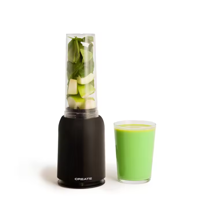 CREATE - Batidora con Vaso Portátil de 400 ml,  para zumos, batidos y smoothies - Libre de BPA y tóxicos - 230W - MOI STUDIO - 1