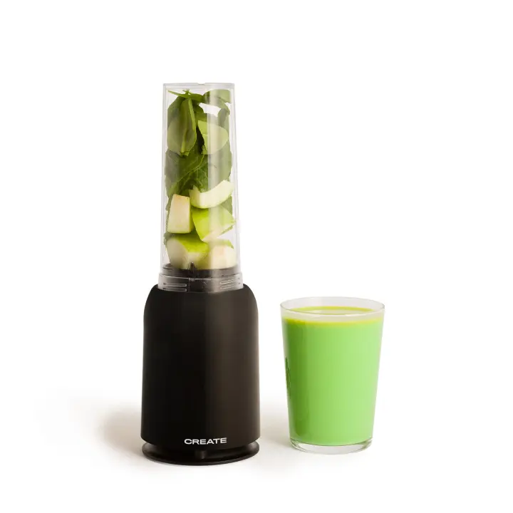 CREATE - Batidora con Vaso Portátil de 400 ml,  para zumos, batidos y smoothies - Libre de BPA y tóxicos - 230W - MOI STUDIO - 1