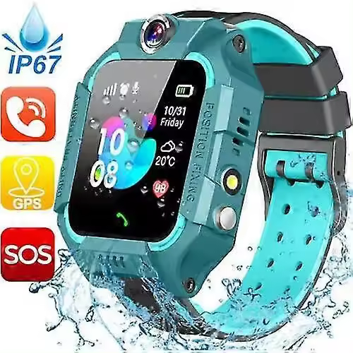 Reloj inteligente para niños, cámara, GPS, llamada SOS, teléfono, relojes para niños y niñas, regalo de Navidad - 1