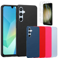 Funda + Protector Cristal Vidrio Templado Opcional Compatible Con SAMSUNG GALAXY A16 4G / 5G Carcasa Básica, Forro Gel TPU Silicona Líquida Mate Suave Flexible, Ligera, Color Negro Transparente, Ajuste Perfecto, Acceso Conectores, Case Meloenvias mle18 - details 0