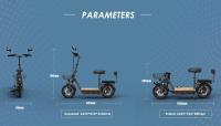 Scooter Eléctrico KuKirin C1 Pro, Motor de 500W, Batería de 48V 26Ah, Neumático Neumático de 14 Pulgadas, Velocidad Máxima de 45km/h, Rango de 100km, Plegado con un Solo Clic, Asiento Trasero y Canasta de Almacenamiento Frontal, Espejo Retrovisor - details 19