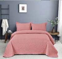 Textil-home Colcha Lisa para Cama 90/105/135/150/ 100% Microfibra Extra Suave  Cubrecama Fina para Primavera Verano y Entretiempo Incluye Funda de Cojín - details 4