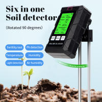 Medidor De pH Del Suelo 6 En 1 Con Medidor De Luz Solar Humedad Ambiental Temperatura Y Nutrición Fertilitzador Analizador De Suelo Para Jardín - details 0