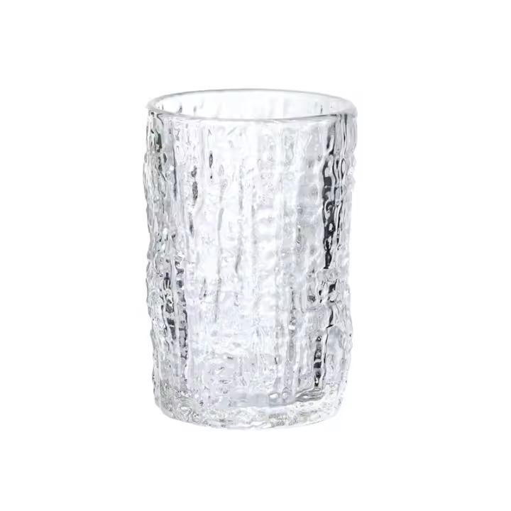 Vaso De Café Redondo Y Creativo De Vidrio Resistente Al Calor Taza De Leche Vaso De Agua Whisky Vaso De Bebida Eco-amigable 240ml/340ml - 1