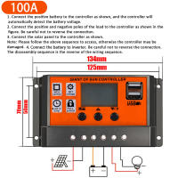 Controlador Solar MPPT 30A 60A 80A 100A Regulador De Batería Y Panel Solar Con USB Doble Y Pantalla LCD De 5V - details 4