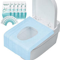 10 PCS Cubiertas De Asiento De Inodoro Desechables Para Viajes Y Entrenamiento De Aseo Público Adecuado Para Niños Y Adultos - details 1