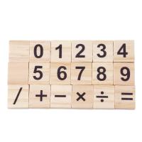 Juguete Educativo De Madera Con Alfabeto Y Números Inglés Bloques De Aprendizaje Para Niños Adornos De Manualidades - details 7