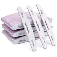 Archivos De Uñas Para Manicura 20Pcs/50Pcs Gris 80/100/180 Washable Bloque De Pulido Profesional Para Arte De Uñas Y Gel - details 5