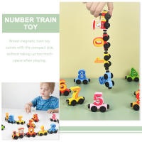 Juguete De Tren De Madera Montessori Para Niños Y niñasEducación Temprana Alfabeto Magnético Conjunto De Tren De Números Para Bebés Juegos De Matemáticas - details 8