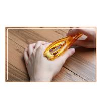 Masajeador De Mano 1Pc Rollador De Masaje Para Aliviar La Fatiga De Los Dedos Y Mejorar La Circulación Súper Masajeador De Acupuntura Portátil De ABS Color Ámbar - details 4