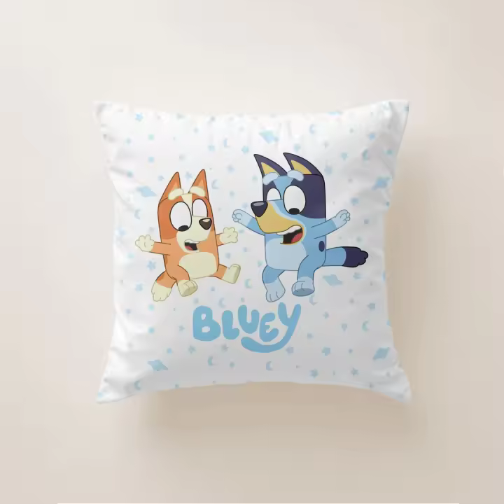Cojín Infantil BLUEY 45x45 cm con Relleno – Funda Suave y Lavable - 1