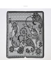 Capa de abrigo estilo chal con abertura en jacquard estilo retro para mujer, nueva llegada de otoño e invierno - details 4