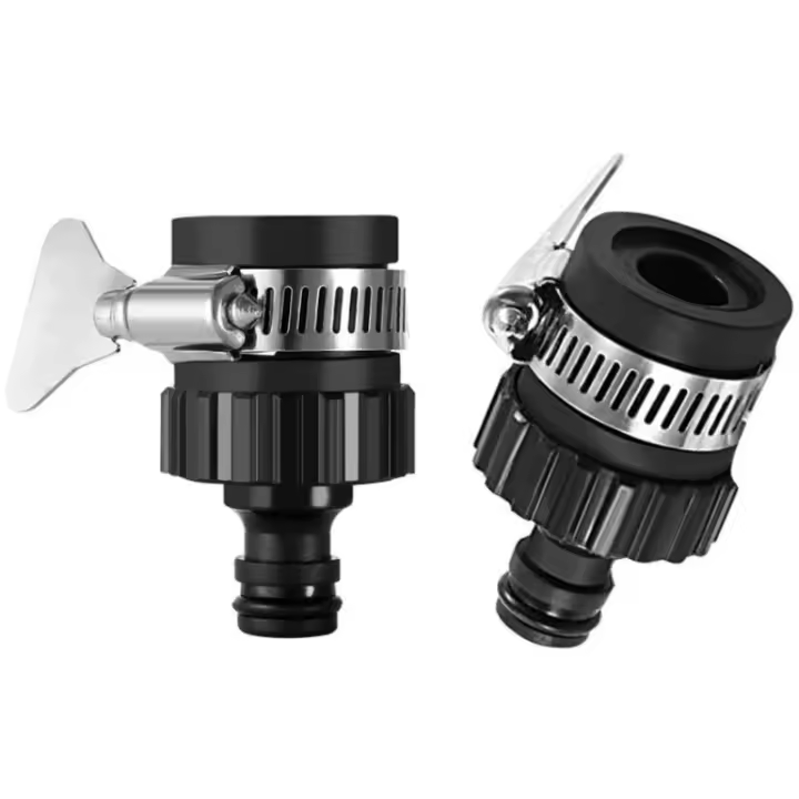 Adaptador De Grifo Universal Conector De Agua Para Jardín Y Riego 16mm Unión Rápida De Goma Duradera Para Lavado De Coche Y Suministro De Agua - 1
