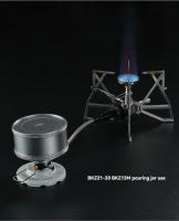 CAMPINGMOON Tubo De Gas Con Válvula Para Estufa De Inversión Alta En Camping Extensión De Tanque Plano De Gas Adecuado Para Uso Exterior Material De Aluminio - details 5