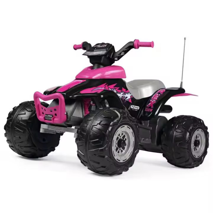 Peg Perego Corral T-Rex 330W Rosa | Quad Eléctrico Recargable 12V - Edición Especial - 1