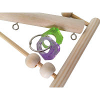 Juguete De Colgante Para Pájaros Madera Percha Para Periquito Con Bolas De Masticar Soporte De Sueño Para Cages Juguetes De Juego Para Pájaros Budgie - details 3