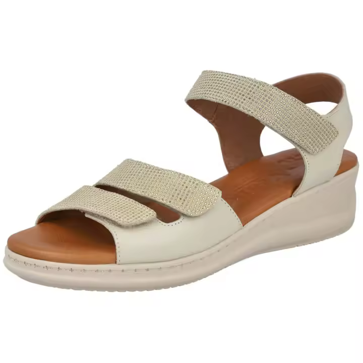 Sandalias Garzon Md24102 para mujer en color beige - 1