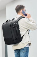 Mochila Multifuncional Fenruien Para Hombres Negocios Clásica De Viaje Con Capacidad Para Portátil De 17.3 Pulgadas Material De Alta Calidad - details 1