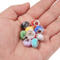 20Pcs Cuentas De Resina Estilo Pintura Chino Dos Colores Mezcladas Colgantes Sueltos Para Suministros De Joyería DIY Pulsera Cadena De Teléfono - details 18