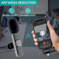 Micrófono Lavalier Inalámbrico 3 En 1 Para iPhone Android 3.5mm Grabación De Radio Vivo Reducción De Ruido Profesional Mini Micrófono Condensador Omnidireccional - details 5