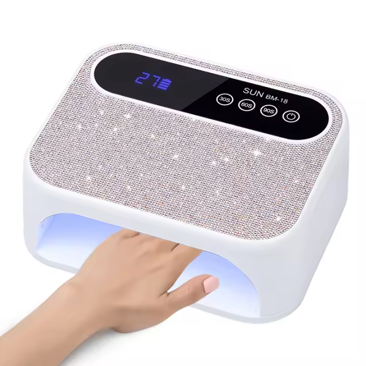 Lámpara LED Recargable Para Uñas Profesional Secador De Gel De Polvo De Póquer Sin Cable Para Manicura Con Batería Integrada Arte De Uñas - 1