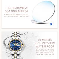 Reloj De Pareja 2pcs/set Relojes De Cuarzo Acero Inoxidable 30M Impermeables Regalo De San Valentín Para Hombres Y Mujeres Cristal De Hardlex - details 3