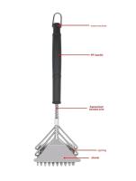 Cepillo De Limpieza Para Barbacoa En Acero Inoxidable Cerdas No Adherentes Herramienta De Accesorios Para Barbacoa Y Asadores - details 2