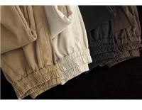 Amax LuluE Pantalones De Peluche De Lujo Para Mujer Invierno 2024 Moda Casual Vintage Gruesos Harajuku Harem Pantalones Talla Media Con Bolsillos Y Cuff - details 20