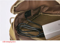 Bolsa De Camping Táctica Molle Con USB Para Caza Y Pesca Bolsa De Hombro Assualt Tactique Deportiva Para Hiking Y Senderismo Para Hombres Bolsa Fanny Pack - details 3