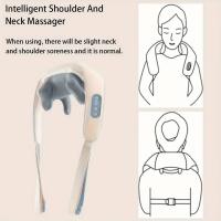 Cuello Eléctrico y masajeador de espalda Cuello inalámbrico y hombro amasamiento masaje almohada cervical músculo masaje Chal Gift de San Valentín para hombres y Mujeres gift from the Día del Padre - details 3