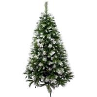 Árbol de Navidad Artificial Extra Relleno punta Nevada, Arbol de Navidad Frondoso Abeto de Doble Hojas Combinadas, Arbol para Solsticio de Yule con Hoja Blanca en la Punta, 150-240cm Arboles con Soporte Metálico. - details 0